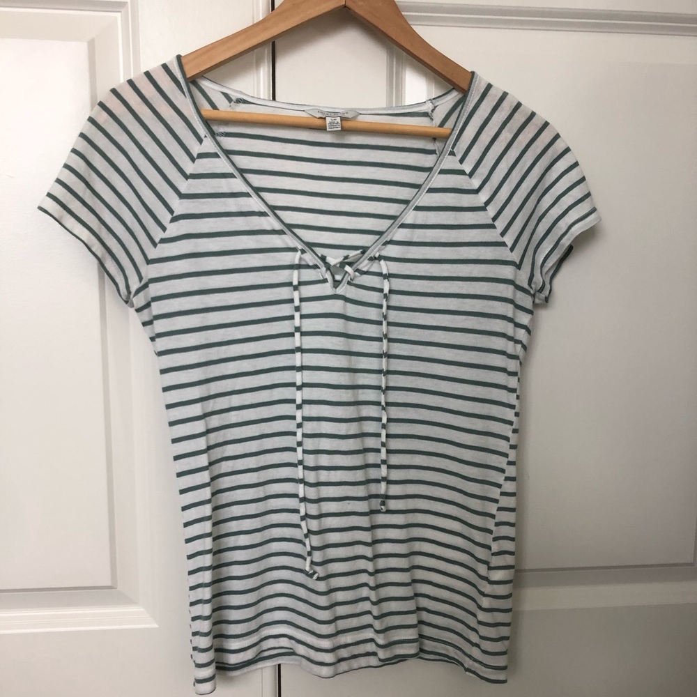 Lucky Brand Green Stripe Shirt